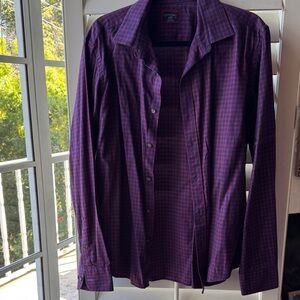 UNTUCKit Red and Blue Plaid Shirt